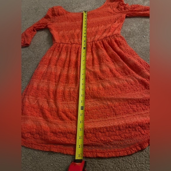 PINK Owl Woman’s Coral Patterned Sleeveless Spring Dress Large - Picture 2 of 14